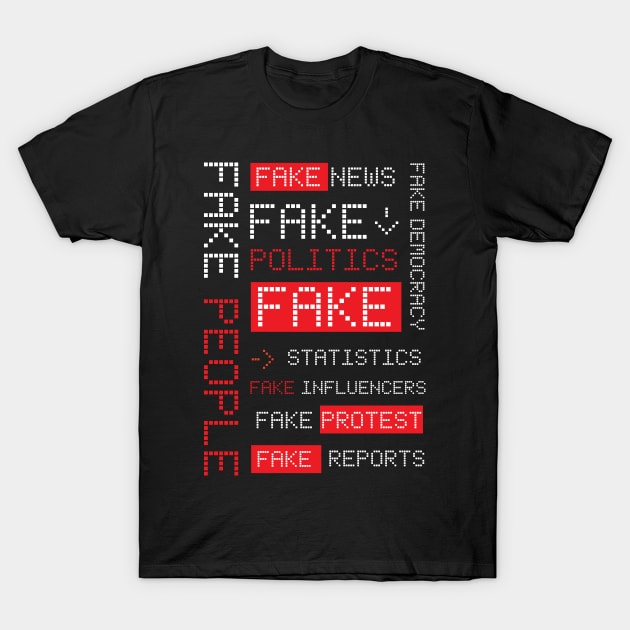 Fake News Misleading News T-Shirt by jazzworldquest